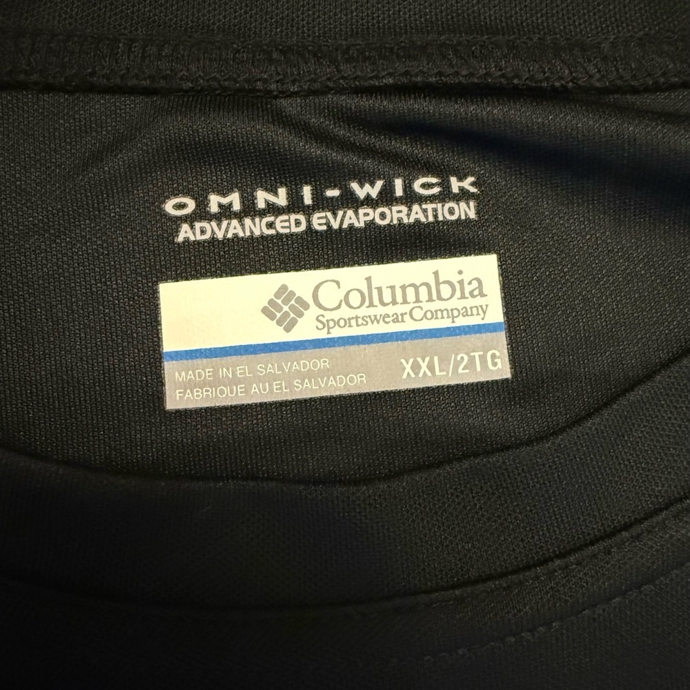Columbia Omni-Wick Long Sleeve Shirt Mens XXL 2XT Black Performance Athletic Tee - Picture 6 of 10